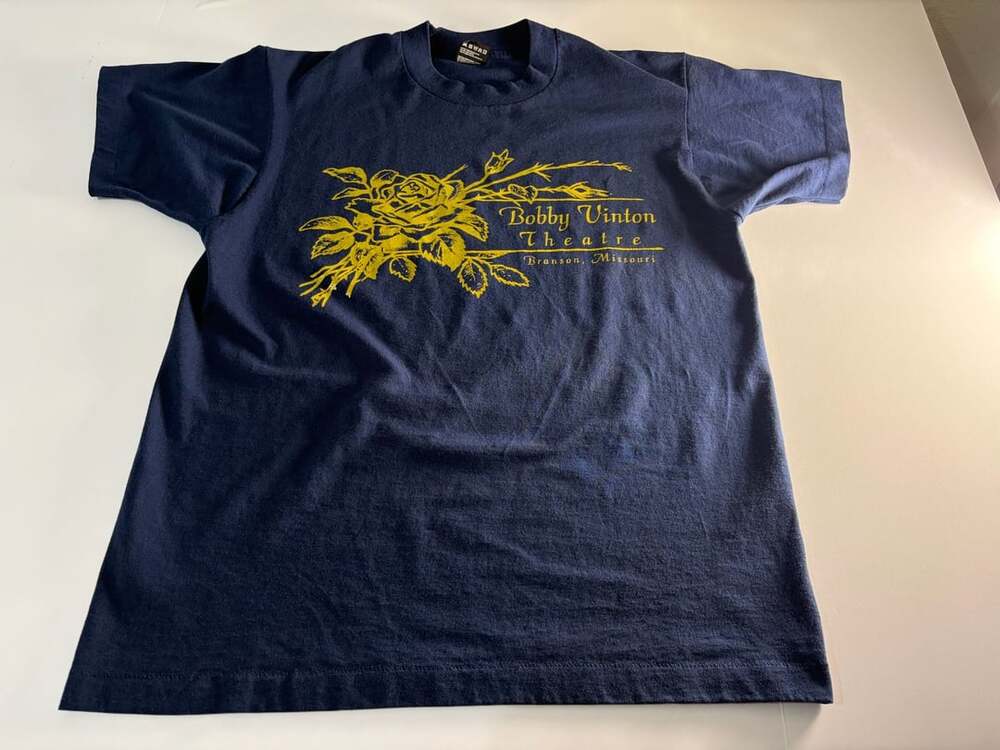 Vintage Bobby Vinton Theatre Branson Missouri Blue Graphic T-Shirt